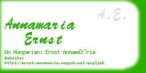 annamaria ernst business card